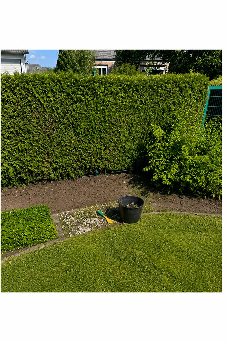 Vorher-Nachher-Vergleich einer Gartenpflege – Nachher